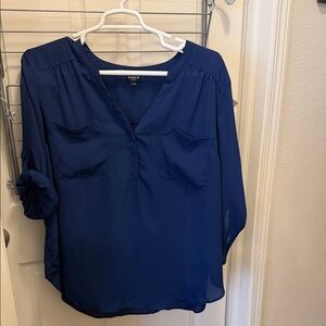 Torrid Navy Harper Blouse